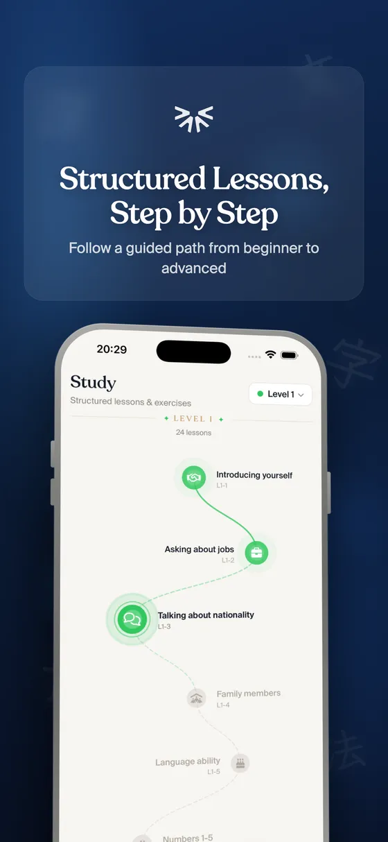 Structured study lessons